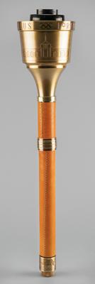 Lot #6121 Los Angeles 1984 Summer Olympics Torch and Volunteer Participation Medal - Image 1