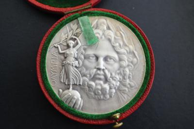 Lot #6017 Athens 1906 Intercalated Olympics Silver Winner's Medal - Image 3