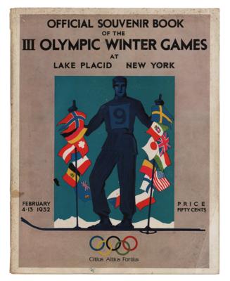 Lot #6033 Lake Placid 1932 Winter Olympics Souvenir Program - Image 1