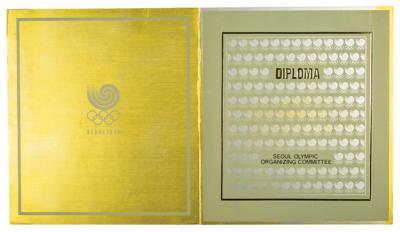 Lot #6133 Seoul 1988 Summer Olympics Winner's Diploma - Image 2