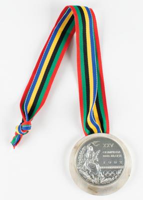 Lot #6139 Barcelona 1992 Summer Olympics Silver Winner's Medal - Image 1