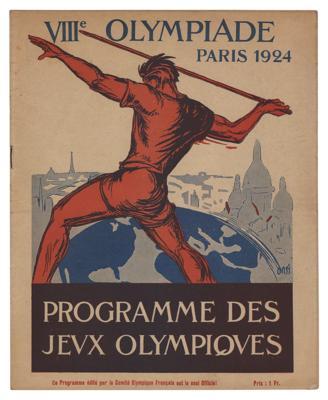 Lot #6027 Paris 1924 Summer Olympics Daily Program - Image 1