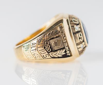 Lot #6145 Lillehammer 1994 Winter Olympics Team USA Ice Hockey Ring Presented to Todd Marchant - Image 4