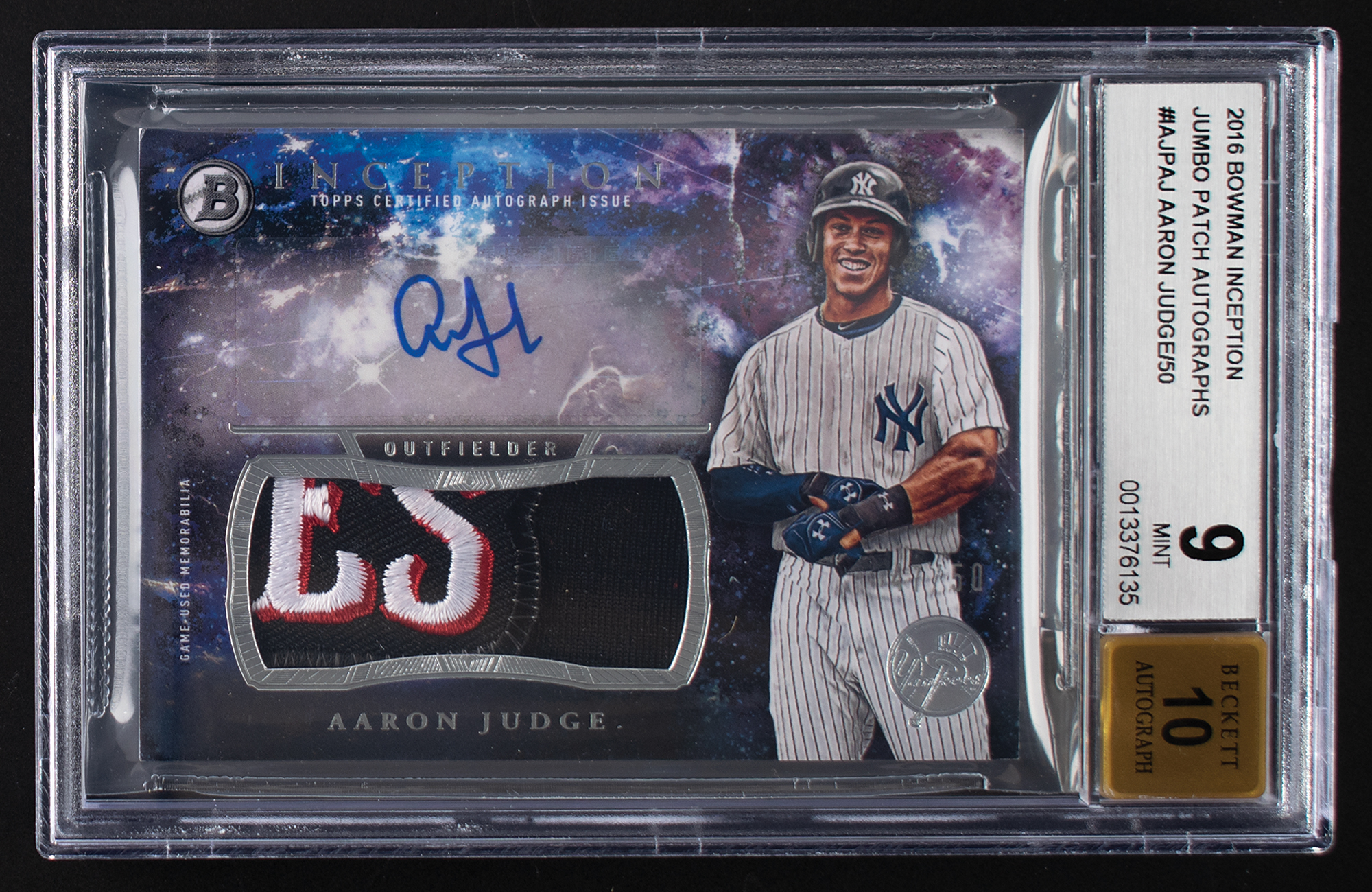 Aaron Judge auto 2015 直筆サイン Inception Auction Prices Realized Baseball Cards 2015 BOWMAN INCEPTION