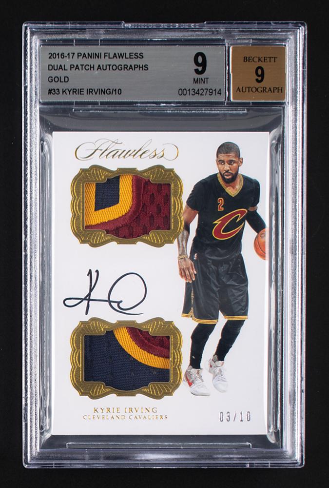 2016-17 Panini Flawless Gold Kyrie Irving Autograph/Dual