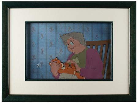 Lot #449 Tod and Widow Tweed production cel from The Fox and the Hound Production Cel - Image 2