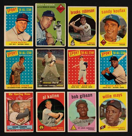 Lot #934 1939-1960 Play Ball, Bowman, Topps Baseball Shoebox Lot of (575) Cards Baseball Cards - Image 2