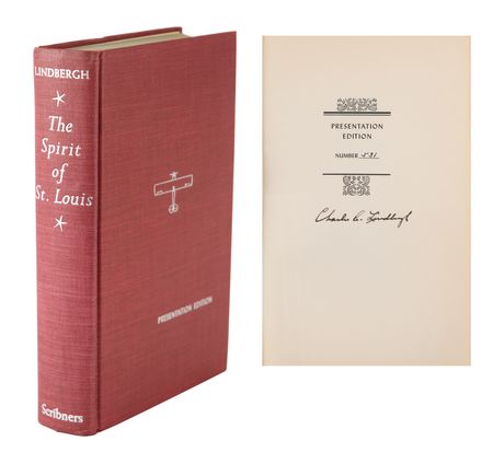 Lot #339 Charles Lindbergh Signed Book - Image 1