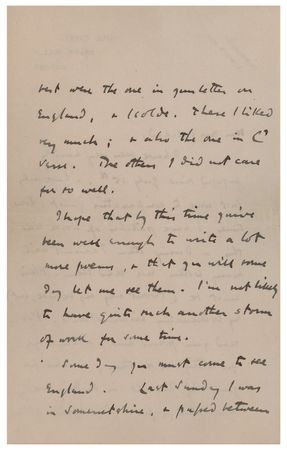 Lot #492 John Masefield Autograph Letter Signed - Image 2