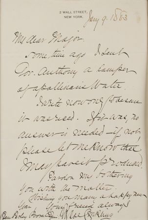 Lot #94 Roscoe Conkling Signature and Autograph Letter Signed - Image 2
