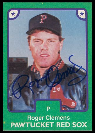 Lot #950 1984 TCMA Pawtucket Red Sox Complete Set with Signed Roger Clemens Card Baseball Cards - Image 2