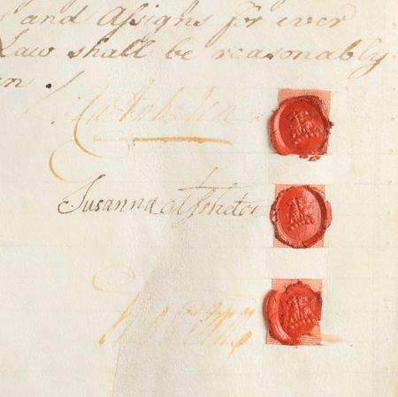 Lot #185 Thomas Penn Document Signed - Image 2