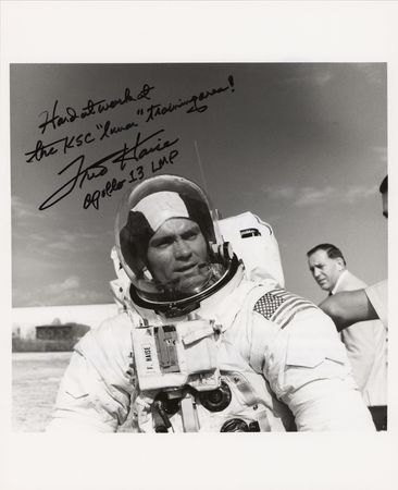 Lot #369 Fred Haise Signed Photograph - Image 1