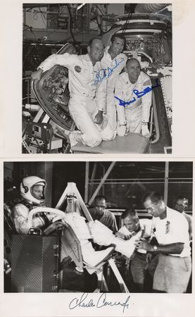 Lot #352 Apollo 12 (2) Signed Photographs - Image 1