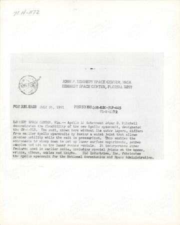 Lot #374 Edgar Mitchell Signed Photograph - Image 2