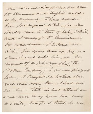 Lot #484 Oliver Wendell Holmes, Sr: Holmes remembers 