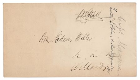 Lot #84 Salmon P. Chase: Lincoln's Treasury Secretary to the Secretary of the Navy: 