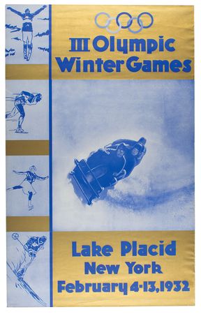 Lot #797 Lake Placid 1932 Winter Olympics Poster