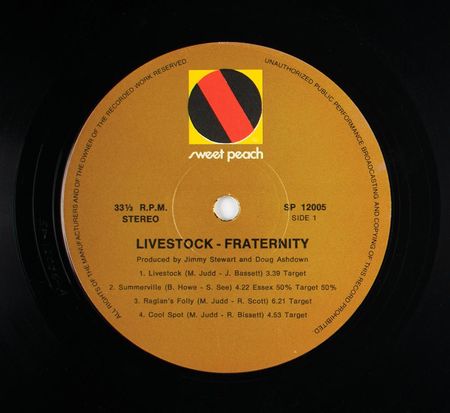 Lot #596 AC/DC: Bon Scott Australian 1971 Pressing of Livestock by Fraternity - Image 3
