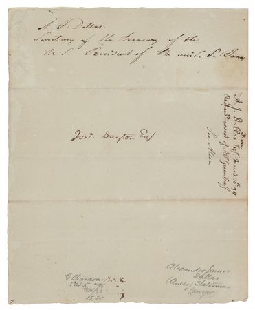 Lot #102 Alexander J. Dallas Autograph Letter Signed - Image 2