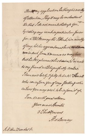 Lot #281 Henry Seymour Conway (2) Autograph Letters Signed - Image 3