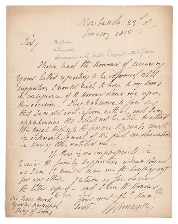 Lot #282 William Cornwallis Autograph Letter Signed - Image 1
