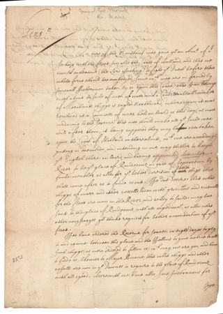 Lot #311 Richard Deane and George Monck, 1st Duke of Albemarle Letter Signed - Image 1