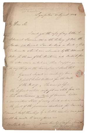 Lot #314 Fairfax Moresby Autograph Letter Signed - Image 1