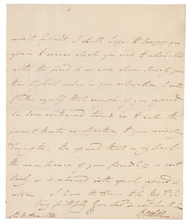 Lot #322 Francis Rawdon-Hastings Autograph Letter Signed - Image 3