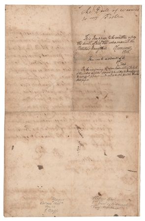 Lot #323 Robert Rich, 2nd Earl of Warwick Letter Signed - Image 3