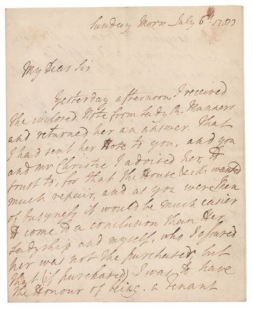 Lot #327 George Brydges Rodney Autograph Letter Signed - Image 1