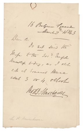 Lot #171 Roderick Murchison Autograph Letter Signed - Image 1