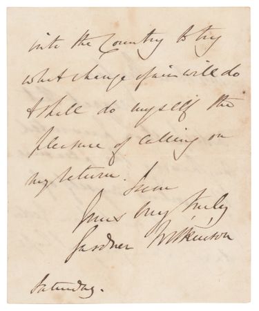 Lot #232 John Gardner Wilkinson Autograph Letter Signed - Image 2