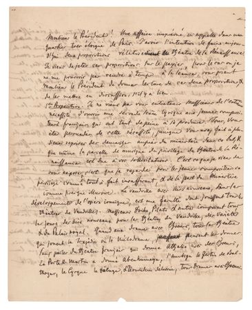 Lot #554 Giacomo Meyerbeer Autograph Letter Signed