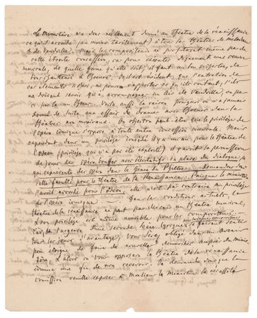 Lot #554 Giacomo Meyerbeer Autograph Letter Signed - Image 2