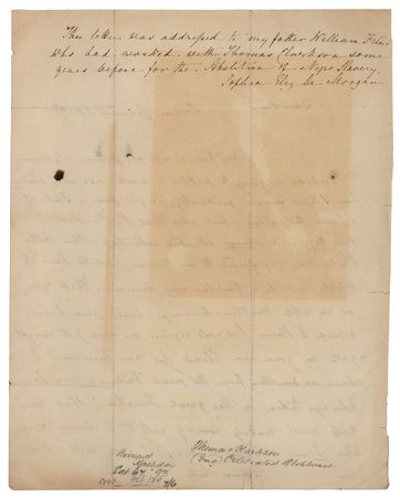 Lot #89 Thomas Clarkson Autograph Letter Signed - Image 2