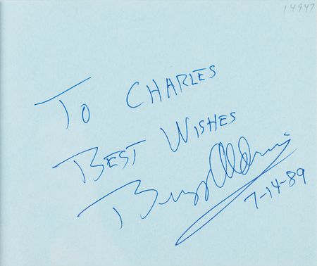 Lot #670 Autograph Album Collection: Absolutely phenomenal lifetime collection of over 600 autograph albums, containing well over 24,000 individual signatures, all obtained in-person from the 1940s onward - Image 37