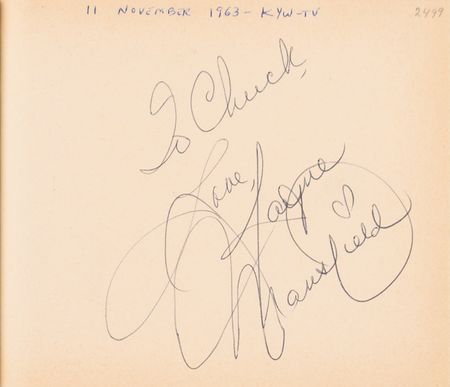 Lot #670 Autograph Album Collection: Absolutely phenomenal lifetime collection of over 600 autograph albums, containing well over 24,000 individual signatures, all obtained in-person from the 1940s onward - Image 39