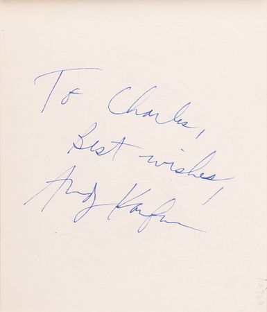 Lot #670 Autograph Album Collection: Absolutely phenomenal lifetime collection of over 600 autograph albums, containing well over 24,000 individual signatures, all obtained in-person from the 1940s onward - Image 57