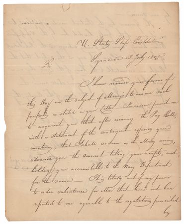 Lot #326 John Rodgers Letter Signed - Image 1