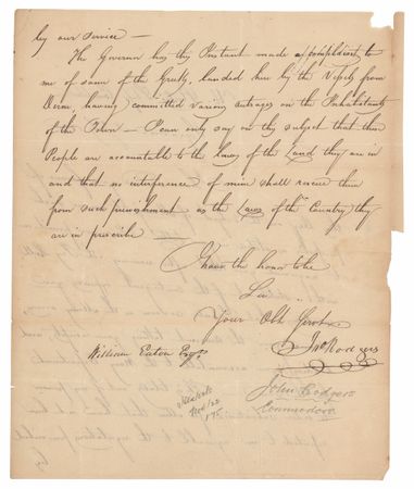 Lot #326 John Rodgers Letter Signed - Image 2