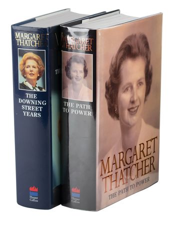 Lot #218 Margaret Thatcher (2) Signed Books - Image 1