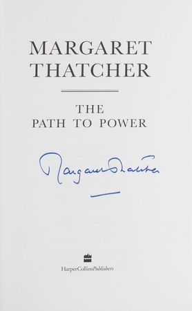 Lot #218 Margaret Thatcher (2) Signed Books - Image 2