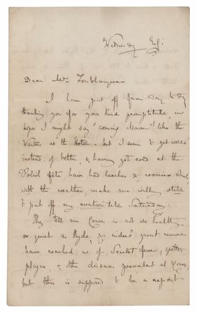 Lot #179 Caroline Norton Autograph Letter Signed - Image 1