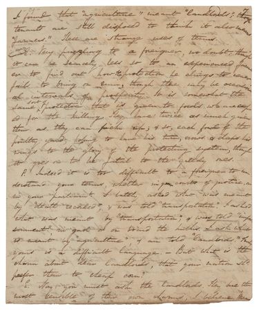 Lot #162 Harriet Martineau Partial Handwritten Manuscript - Image 2