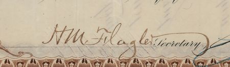 Lot #10 John D. Rockefeller and Henry M. Flagler Signed Stock Certificate - Image 4