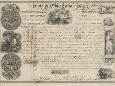 Lot #254 State of Ohio Canal Bond - Image 1