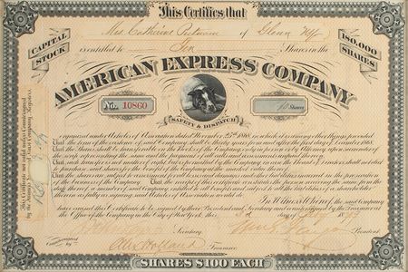 Lot #8 William Fargo Signed Stock Certificate - Image 2