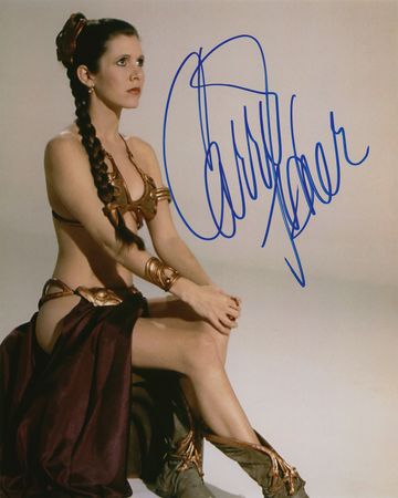 Lot #748 Star Wars: Carrie Fisher Signed Photograph - Image 1