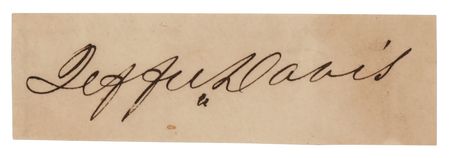Lot #285 Jefferson Davis Signature - Image 1